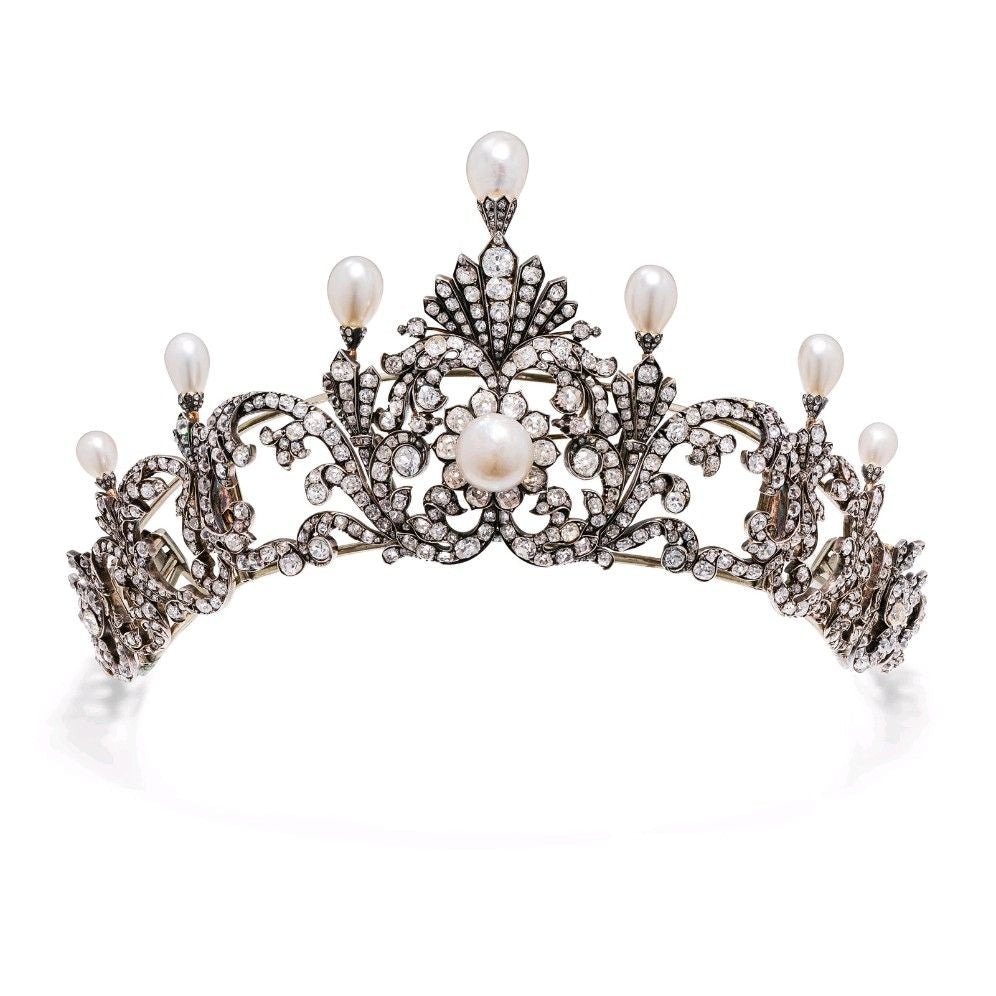 A 19th Century Tiara of Natural Sea Pearls Auctioned by Christies | The South Sea Pearl