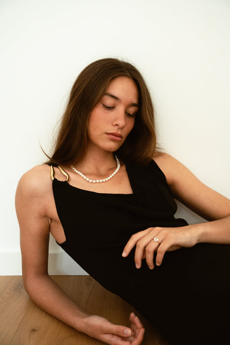 14K Yellow Gold and Teardrop Green Amethyst Ring 10 x 8 mm 3 Carat - MIMUKA