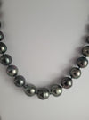 Tahiti Pearl Necklace 10-11 mm Natural Color and High Lustee |  The South Sea Pearl |  The South Sea Pearl