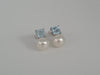 South Sea Pearls and Precious Stones Blue Topaz Earrings |  The South Sea Pearl |  The South Sea Pearl