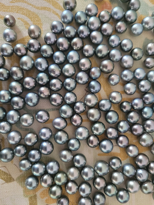 Tahiti Pearls Loose 9 mm semi-round AAA Quality |  The South Sea Pearl |  The South Sea Pearl