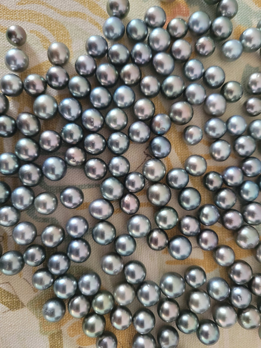 Tahiti Pearls loose 10 mm AAA semi-round shape |  The South Sea Pearl |  The South Sea Pearl