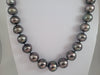 Tahiti Pearls Necklace 12-14 Dark Cherry Color and High Luster |  The South Sea Pearl |  The South Sea Pearl