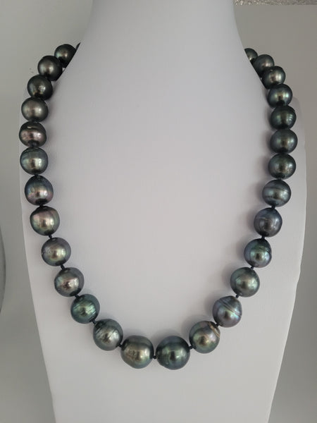 Tahiti Pearls 12-14 Dark Color and High Luster |  The South Sea Pearl |  The South Sea Pearl