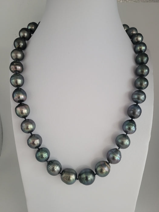 Tahiti Pearls 12-14 Dark Color and High Luster |  The South Sea Pearl |  The South Sea Pearl