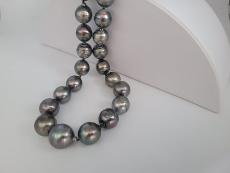 Tahiti Pearls 12-14 mm Dark Color and High Luster |  The South Sea Pearl |  The South Sea Pearl