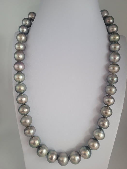 Perles de Tahiti 12-14 mm AAA High Lustre Brin de 33 Pièces