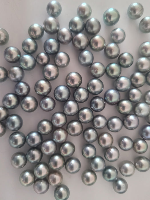Perles de Tahiti en vrac AAA 10 mm rondes et semi-rondes à haut lustre