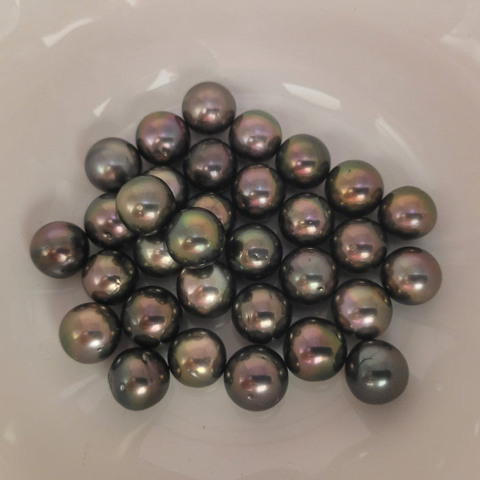 Perlas de Tahití 11-12 mm Color Natural Y Lustre Muy Alto