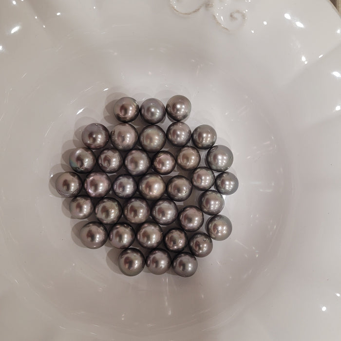 Tahiti Pearls 10-11 mm Dark Silver Color & High Luster