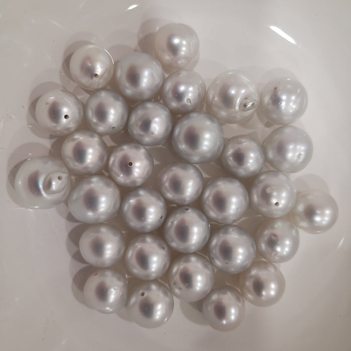 South Sea Pearls 10-11 mm High Luster Semi-round Grade 1