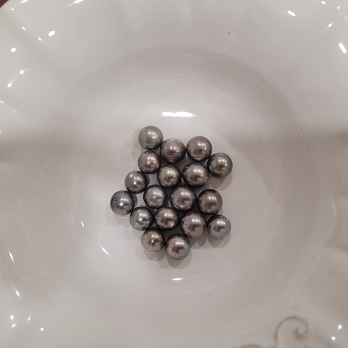 Tahiti Pearls 10-11 mm Dark Silver Color, High Luster