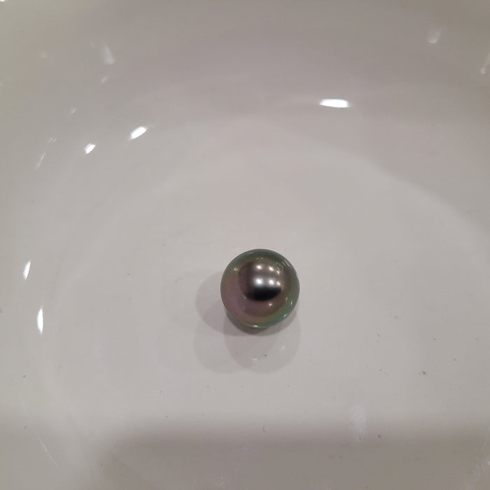 Tahiti Pearl 12 mm Round Peacok Color, High Luster