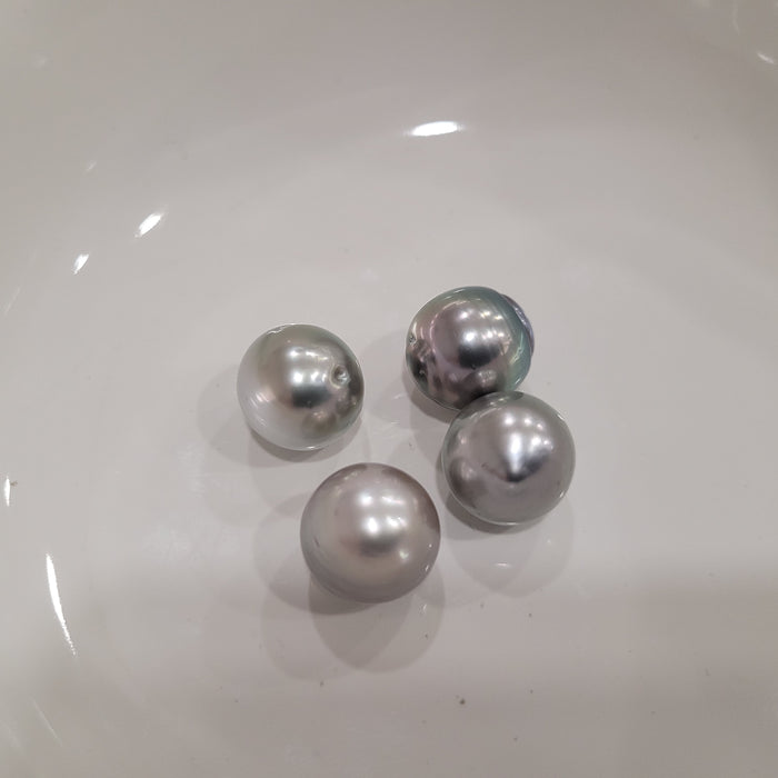 Tahiti Pearls 12 mm, Silver Color, High Luster