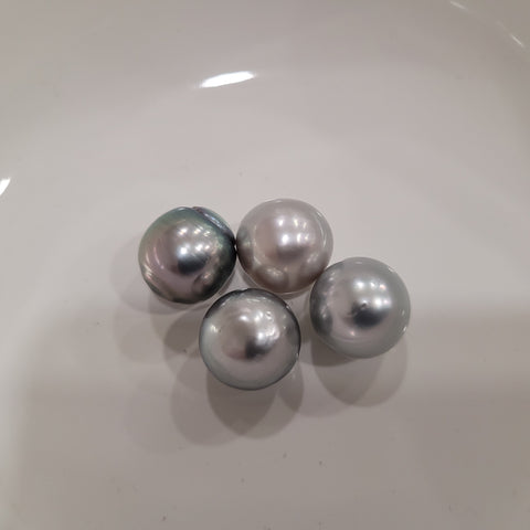 Tahiti Pearls 12 mm, Silver Color, High Luster