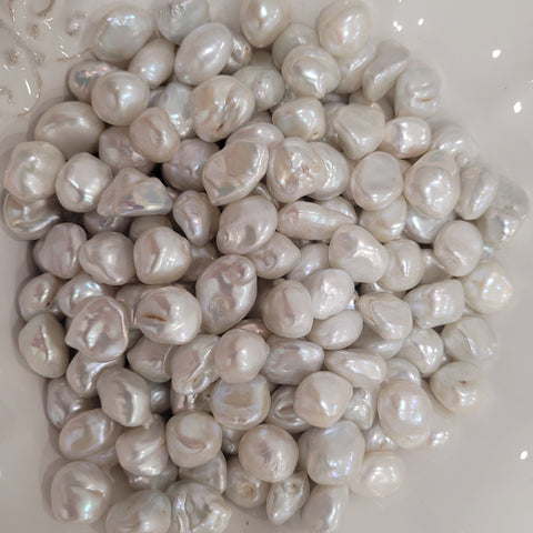 Keshi Cultured Pearls FW 11-12 mm White Color AAA