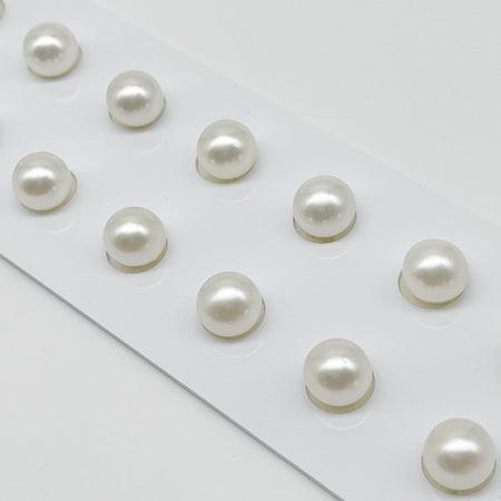 South Sea pearl Loose 9mm white button — The South Sea Pearl