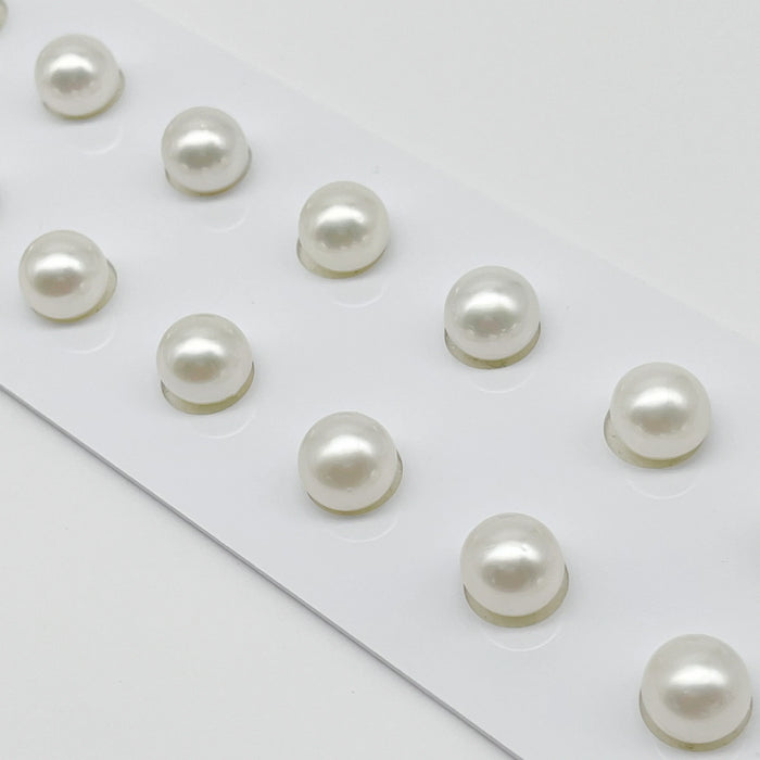South Sea pearl Loose 9mm white button — The South Sea Pearl