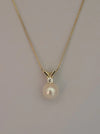 Akoya Cultured Pearl 8-8.5 mm Round Pendant in Silver 925 | The South Sea Pearl |  The South Sea Pearl