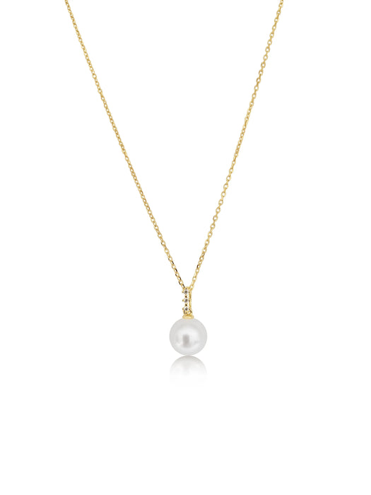 Akoya Cultured Pearl 8 mm in Silver 925 Gold Plated | The South Sea Pearl |  The South Sea Pearl