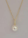 Akoya Cultured Pearl 8 mm in Silver 925 Gold Plated | The South Sea Pearl |  The South Sea Pearl