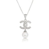 Akoya Cultured Pearl Pendant Necklace in Silver 925 |  The South Sea Pearl |  The South Sea Pearl