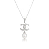 Akoya Cultured Pearl Pendant Necklace in Silver 925 |  The South Sea Pearl |  The South Sea Pearl