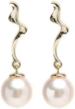 Akoya Cultured Pearl earrings 8-8.5 mm | The South Sea Pearl |  The South Sea Pearl