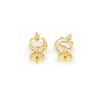 Australian Mabe Pearls Earrings in 18K Gold and Diamonds |  The South Sea Pearl |  The South Sea Pearl
