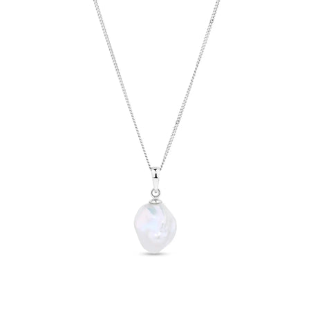 Baroque Cultured Pearl 11-12 mm AAA White Color Pendant | The South Sea Pearl |  The South Sea Pearl