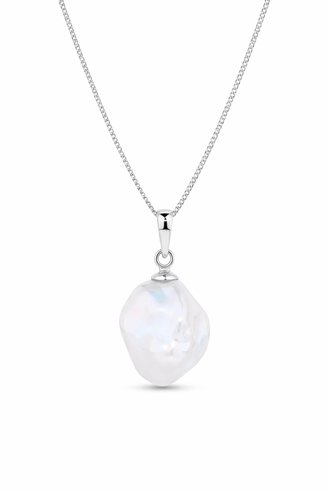 Baroque Cultured Pearl 11-12 mm AAA White Color Pendant