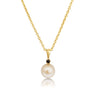 Cultured Pearl 8 mm AAA 9K Gold Sapphire Precious Stone | The South Sea Pearl |  The South Sea Pearl
