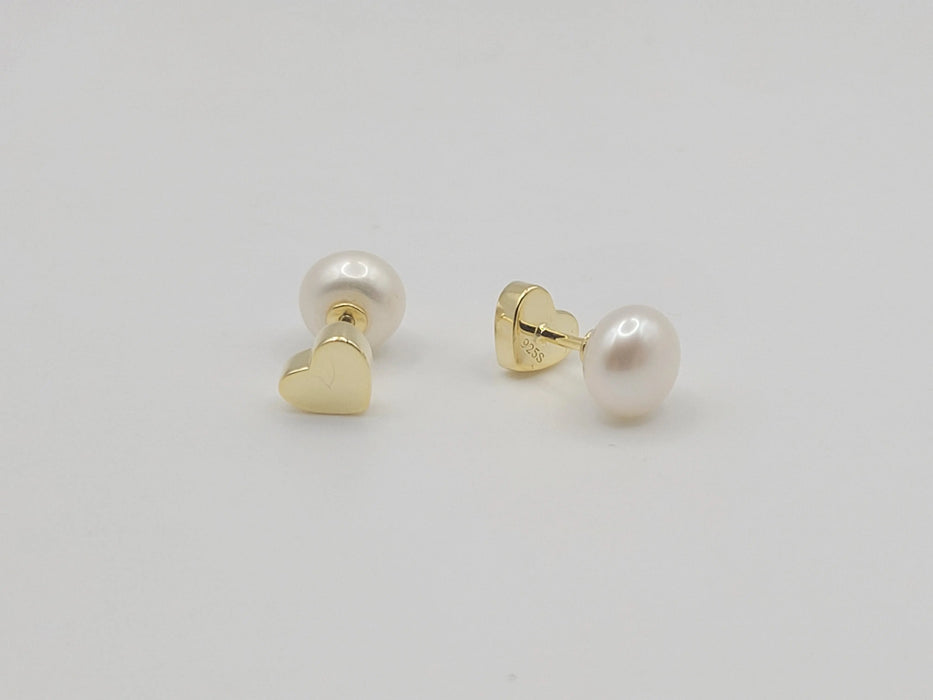 Cultured Pearl Earrings 7.5-8 mm AAA Reversible | The South Sea Pearl |  The South Sea Pearl