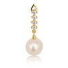 Cultured Pearl Earrings 7.5-8 mm Silver 925 Gold Plated | The South Sea Pearl |  The South Sea Pearl