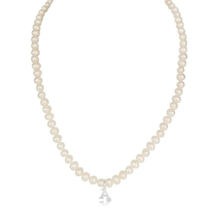 Cultured Pearl Necklace and Letter in Silver 925 |  The South Sea Pearl |  The South Sea Pearl