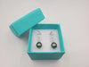 Cultured Pearl Tear-Drop 8 mm Black Color AAA 925 Silver Earrings | The South Sea Pearl |  The South Sea Pearl