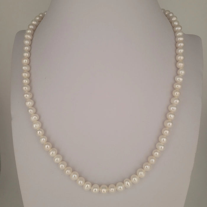 Cultured Pearls Necklace 5-6 mm Silver Clasp | The South Sea Pearl |  The South Sea Pearl