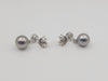 Earring  of Tahiti Pearls AAA, 0.20 Cts Diamonds, 18K Solid Gold | The South Sea Pearl |  The South Sea Pearl