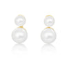 Earrings 9K Yellow Gold and Cultured Pearls AAA | The South Sea Pearl |  The South Sea Pearl