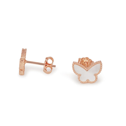 Mother of pearl earrings in .925 sterling silver (Pinctada maxima) — The South Sea Pearl