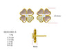 Earrings of Mother of Pearl in Silver 925 Rose Gold Plated | The South Sea Pearl |  The South Sea Pearl