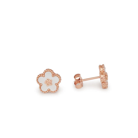 Mother of pearl earrings in .925 sterling silver (Pinctada maxima) — The South Sea Pearl