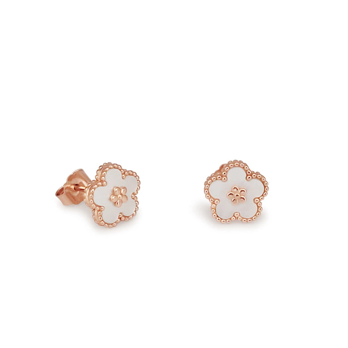 Earrings of Mother of Pearls and Silver 925 Rose Gold Plated | The South Sea Pearl |  The South Sea Pearl