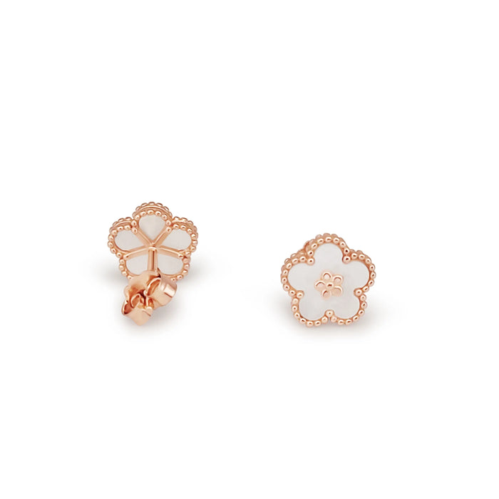 Earrings of Mother of Pearls and Silver 925 Rose Gold Plated | The South Sea Pearl |  The South Sea Pearl