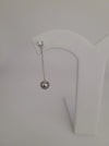Earrings of Tahiti Pearls AAA, Diamonds 0.20 Carats, White Solid Gold 18K | The South Sea Pearl |  The South Sea Pearl
