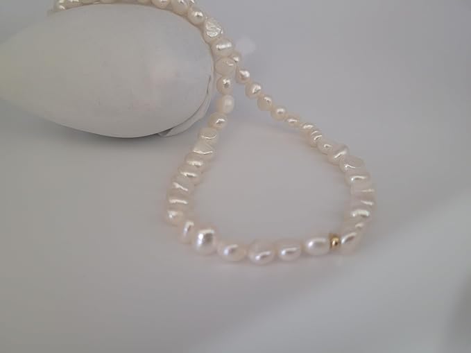 Cultured Pearls 7-8 mm Baroque shape AAA 18K Gold