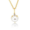 Gold Pendant 18K, Diamond  and Australian Mabe Pearl | The South Sea Pearl |  The South Sea Pearl