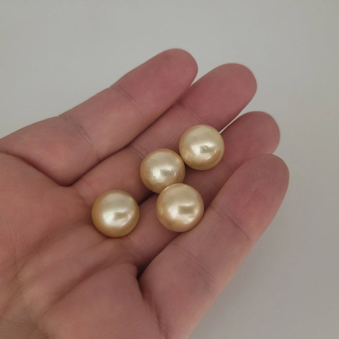 Golden South Sea Pearls 13 mm Round AAA Quality |  The South Sea Pearl |  The South Sea Pearl