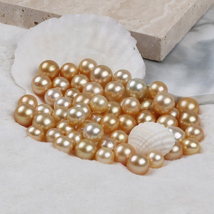 Golden South Sea Pearls 10-11 mm Round