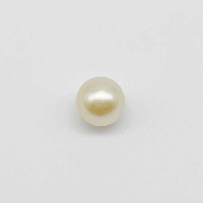 South Sea Pearl 10.20 mm Semi-round High Luster light Gold Color